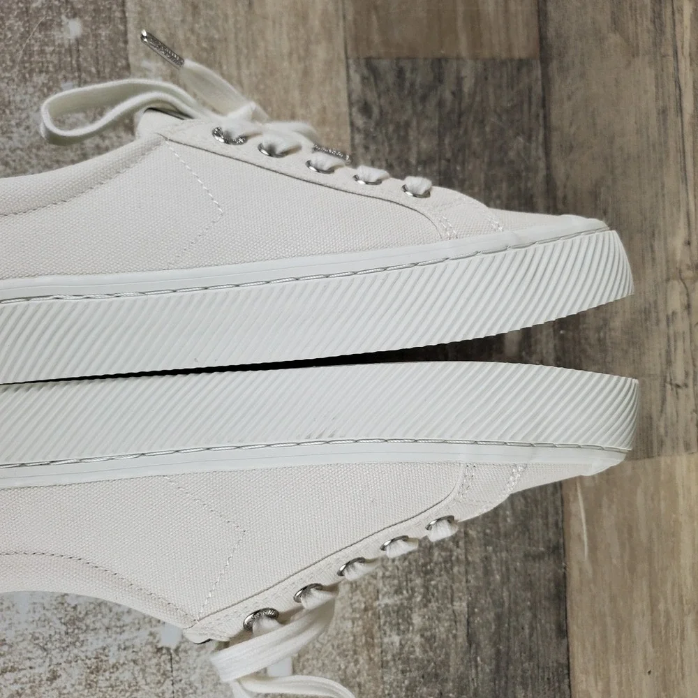 Cariuma OCA‎ Low Womens Shoes Sz 7 Skateboard Off White Canvas Lace Up Sneakers
